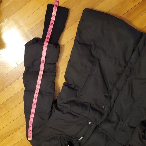 Soia & Kyo down / feather puffer winter coat. Black. L. Bow detail at the back. - Picture 11 of 16